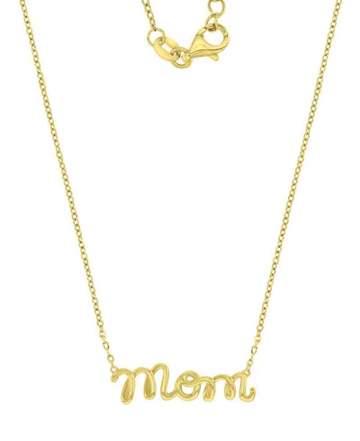 Macy's 14k Gold-plated Mom Style Charm Necklace