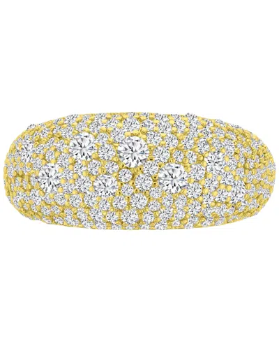 Macy's 14k Gold-plated Pave Statement Fashion Ring