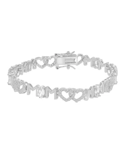 Macy's 14k Gold-plated Twin Heart Chain Bracelet In Metallic