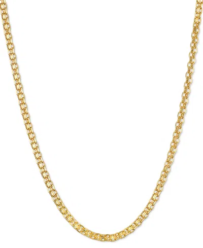 Macy's 16" Bismark Link Chain Necklace (1-1/2mm) In 14k Gold