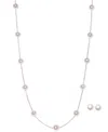 Macy's 2-pc. Set Cultured Freshwater Pearl (6-1/2 In Sterling Silver