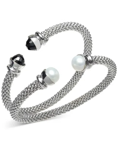Macy's 2-pc. Set Cultured Freshwater Pearl (8 1/4 In Sterling Silver