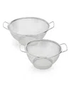 Macy's 2-pc. Stainless Steel Mesh Colander Set In No Color