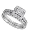 Macy's 2-piece Diamond Bridal Ring Set (2.0 Ct. T.w.) In 14k White Gold In White