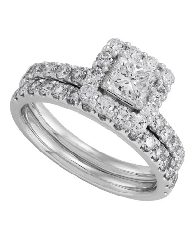 Macy's 2-piece Diamond Bridal Ring Set (2.0 Ct. T.w.) In 14k White Gold