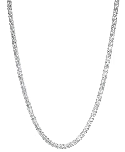 Macy's 24" Two-tone Franco Chain Necklace In 14k Gold-plated & Sterling Silver (also In Sterling Silver)