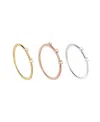 Macy's 3-pc. Cubic Zirconia Stackable Ring Set In Multi