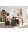 Macy's 5 Pc. Dining Set (davie Rectangular Table & 4 Seham Chairs), Created For  In Slate