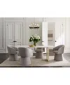 Macy's 5 Pc. Dining Set (emila Rectangular Table & 4 Korder Chairs), Created For  In Sand