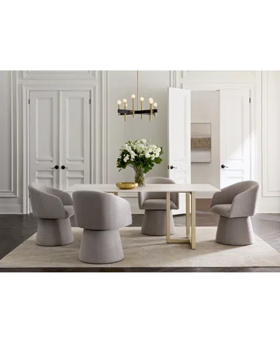 Macy's 5 Pc. Dining Set (emila Rectangular Table & 4 Korder Chairs), Created For  In Sand