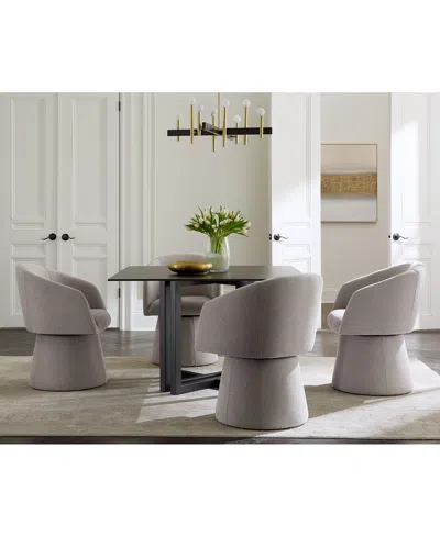 Macy's 5 Pc. Dining Set (emila Square Table & 4 Korder Chairs), Created For  In Sand