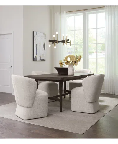 Macy's 5 Pc. Set (griffith Rectangular Dining Table & 4 Dimova Chairs), Created For  In Cloud