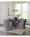 Macy's 5 Pc. Set (griffith Rectangular Dining Table & 4 Dimova Chairs), Created For  In Grey