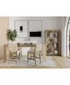 Macy's 5pc Counter Height Dining Set (davie Rectangular Table & 4 Jesilyn Stools) In Ivory