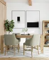 Macy's 5pc Counter Height Dining Set (davie Table & 4 Nelin Stools) In Sand