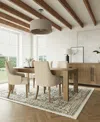 Macy's 5pc Dining Set (davie Rectangular Table & 4 Nelin Chairs) In Ivory