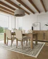 Macy's 5pc Dining Set (davie Rectangular Table & 4 Jesilyn Chairs) In Ivory