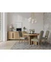 Macy's 5pc Dining Set (davie Round Table & 4 Jesilyn Chairs) In Sand