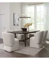Macy's 7 Pc. Set (griffith Rectangular Dining Table & 6 Dimova Chairs), Created For  In Cloud