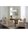 Macy's 7 Pc. Set (mandeville Rectangular Dining Table & 6 Kenity Ii Side Chairs), Created For  In Brown