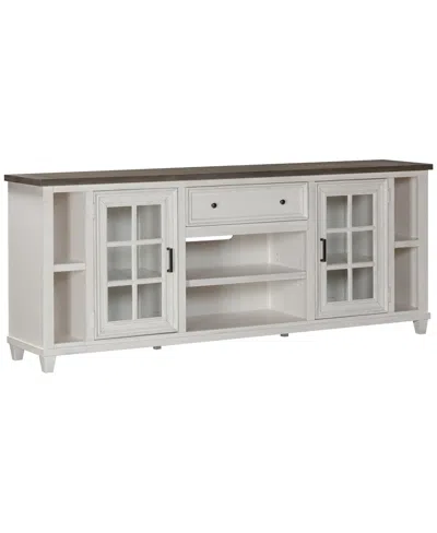 Macy's 84" Dawnwood Tv Console In White