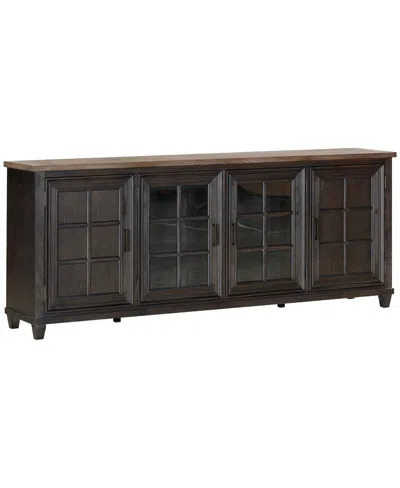 Macy's 84" Dawnwood Tv Console With 4 Doors In Espresso