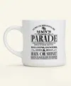 Macy's 99th Thanksgiving Day Parade Commemorative Newspaper Print Coffee Mug,  Exclusive In White