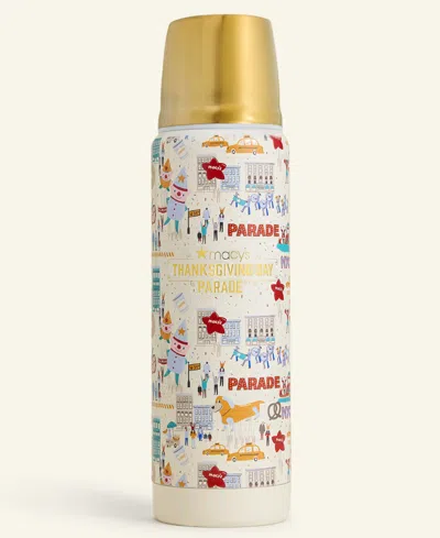 Macy's 99th Thanksgiving Day Parade Nyc Scenic Thermos,  Exclusive In Gold