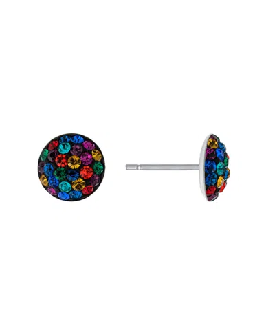 Macy's 9mm Crystal Half Ball Stud Earrings In Multi