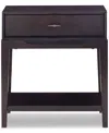 Macy's Addelyn 1-drawer Nightstand In Brown