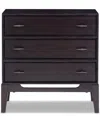 Macy's Addelyn 3-drawer Nightstand In Brown