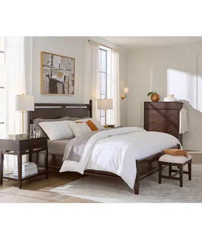 Macy's Addelyn 3 Pc. Set (california King Panel Bed, Chest & 1-drawer Nightstand) In Brown