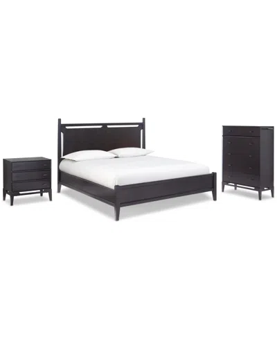 MACY'S ADDELYN 3 PC. SET (CALIFORNIA KING PANEL BED, CHEST & 3-DRAWER NIGHTSTAND)