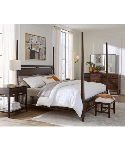 MACY'S ADDELYN 3 PC. SET (KING POSTER BED, DRESSER & 1-DRAWER NIGHTSTAND)