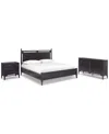 Macy's Addelyn 3 Pc. Set (california King Poster Bed, Dresser & 3-drawer Nightstand) In Brown