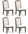 Macy's Addelyn 4-pc. Dining Chair Set In Brown