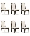 Macy's Addelyn 6-pc. Dining Chair Set In Brown