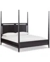 Macy's Addelyn King Poster Bed In Brown