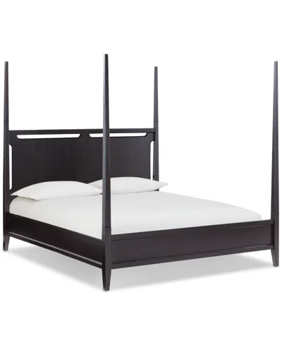 Macy's Addelyn King Poster Bed In Brown