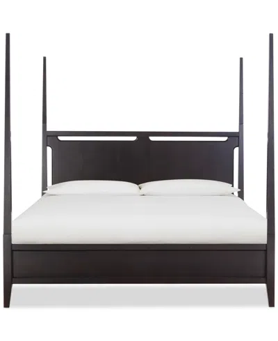 Macy's Addelyn Queen Poster Bed In Black