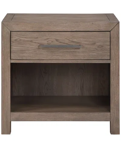 Macy's Adler 28" Plywood 1-drawer Nightstand,  Exclusive In Brown