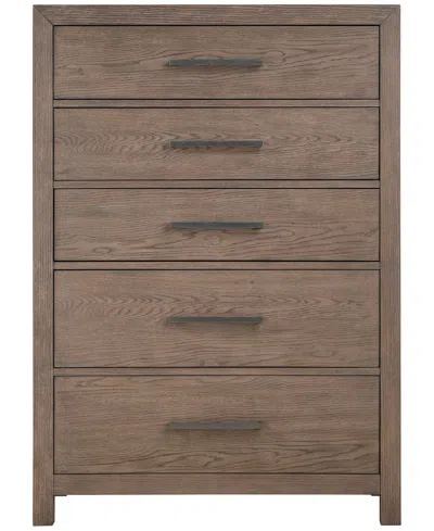 Macy's Adler 55" Plywood 5-drawer Chest,  Exclusive In Brown