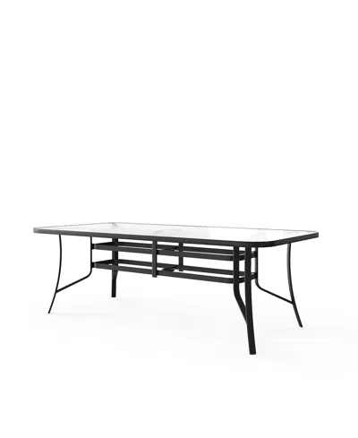 Macy's Agio Oasis 84" Aluminum Rectangular Outdoor Dining Table, Created For  In Black