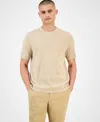 Macy's Alfani Men's Short Sleeve Waffle Knit Sweater, Exclusively At