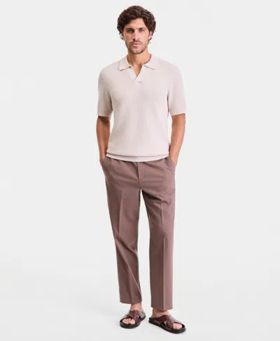 Macy's Alfani Men's Shortened Athlux Pants,  Exclusive In Pink