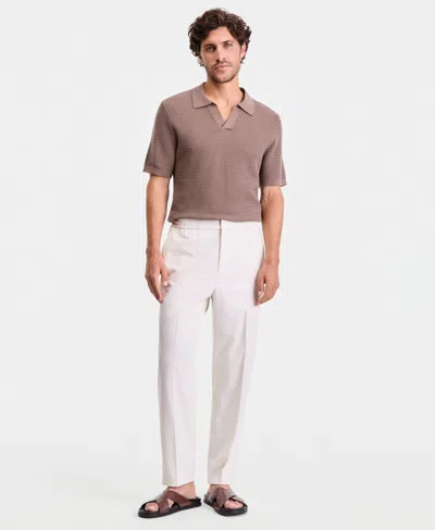 Macy's Alfani Men's Shortened Athlux Pants,  Exclusive In White