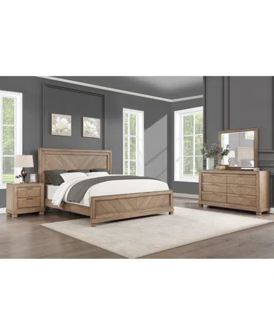 Macy's Alpine Queen 3-pc. Set (bed, Dresser, & Nightstand) In Transparent