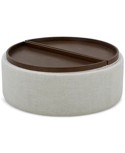 Macy's Alrodo Fabric Storage Ottoman, Created For  In Wheat
