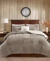Macy's Woolrich Alton 4-pc. King Comforter Set In Taupe,ivory