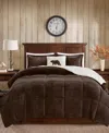 Macy's Woolrich Alton 4-pc. King Comforter Set In Brown,ivory